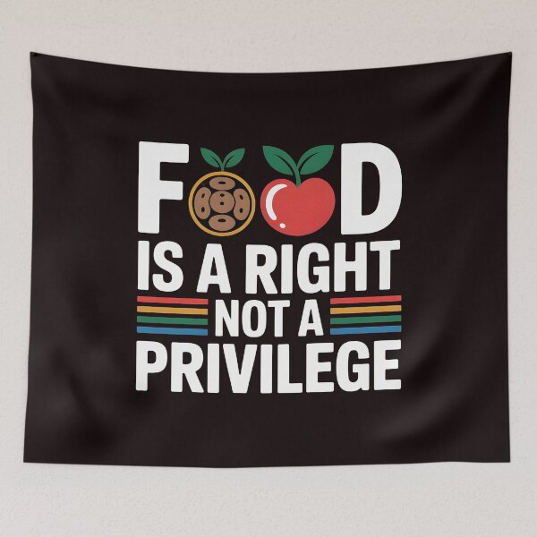 Item preview, Food Is a Right Not a Privilege – Inspire Human Rights Awareness designed and sold by Redgiant87x.