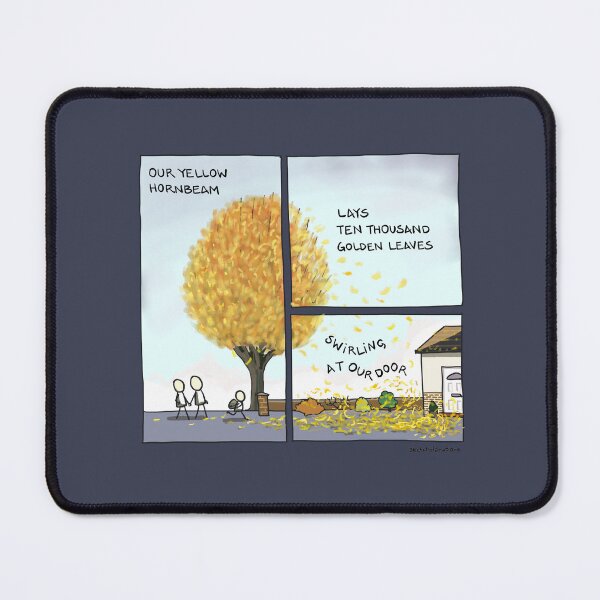 Item preview, Our yellow hornbeam: haikomic - haiku poetry comic designed and sold by Sketchplanations.