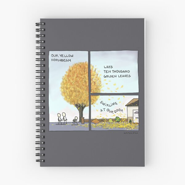 Item preview, Our yellow hornbeam: haikomic - haiku poetry comic designed and sold by Sketchplanations.