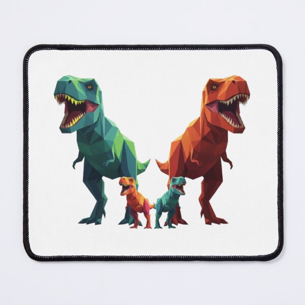 Aperçu de l'œuvre Famille T-Rex créée et vendue par PP&RAINBOW SHOP.