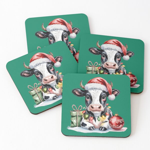 Item preview, Festive Christmas Cow Illustration designed and sold by Inkyu.