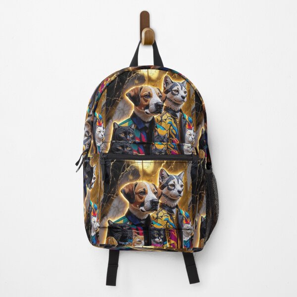 Item preview, Luxury Embroidered Pet Gang – Dogs & Cats in Streetwear Jackets designed and sold by GuffyGlowVault.