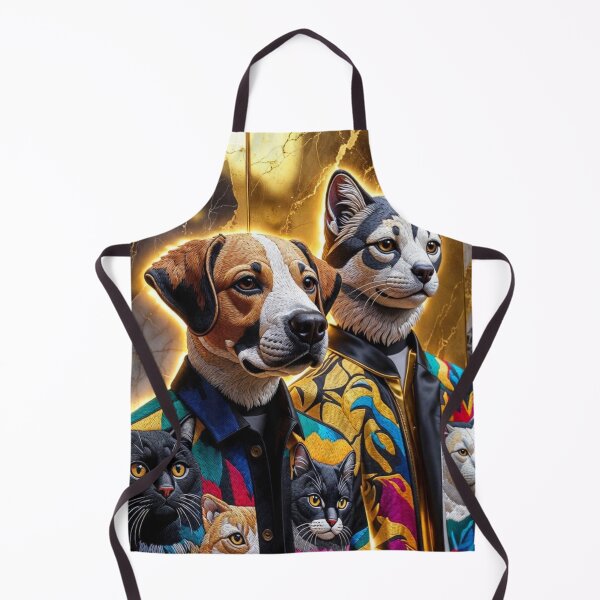 Item preview, Luxury Embroidered Pet Gang – Dogs & Cats in Streetwear Jackets designed and sold by GuffyGlowVault.