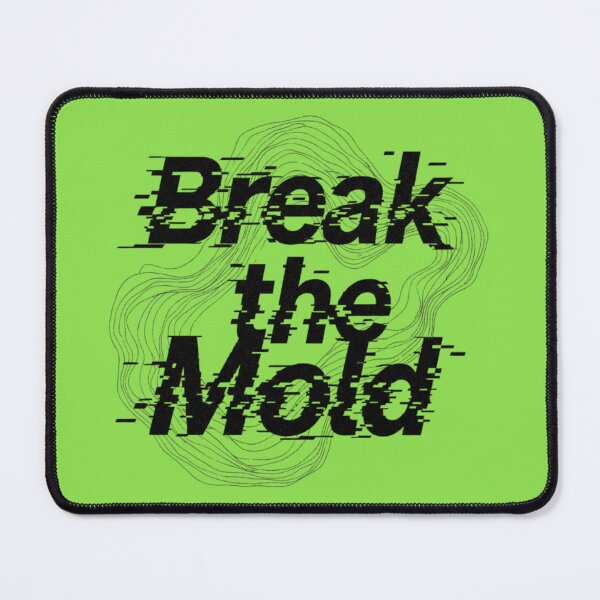 Item preview, Break the Mold — Minimalist Grunge Batik Line Art Quote designed and sold by MG Aura.