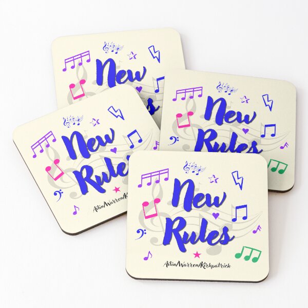 Item preview, New Rules Popular Song Title designed and sold by CharlottePlaceArt.