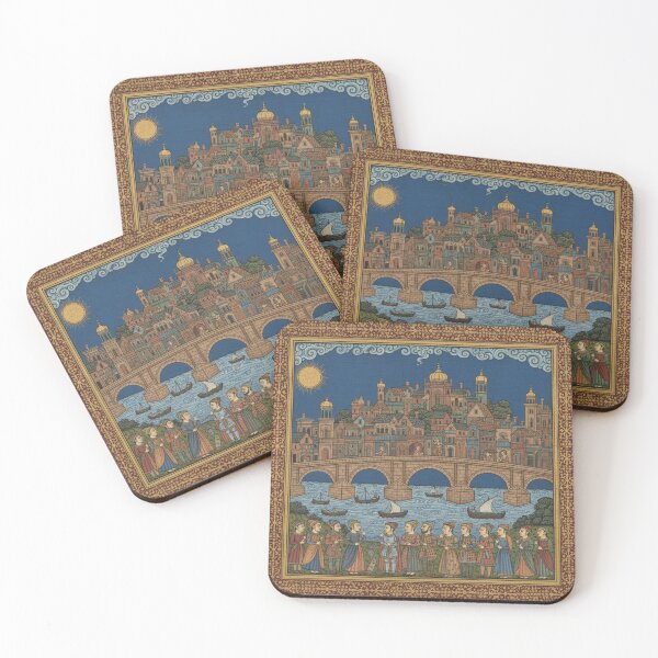 Item preview, Medieval Bridge in Royal Miniature Style designed and sold by SimpleMint.