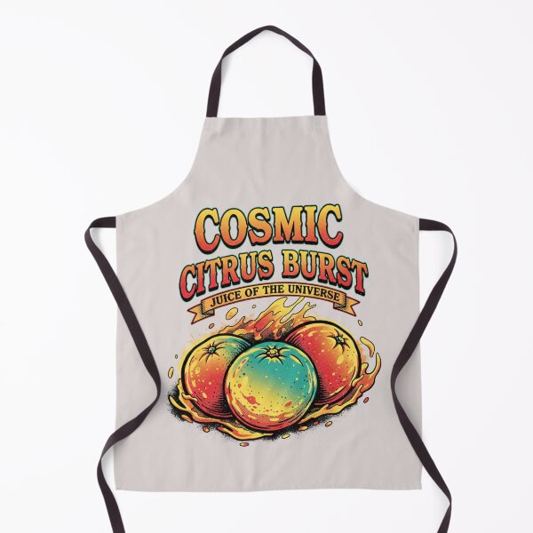Item preview, Cosmic Citrus Burst - Juice of the Universe Psychedelic Fruit Art designed and sold by AwesomeBeyondLimits.
