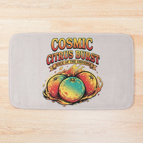 Item preview, Cosmic Citrus Burst - Juice of the Universe Psychedelic Fruit Art designed and sold by AwesomeBeyondLimits.