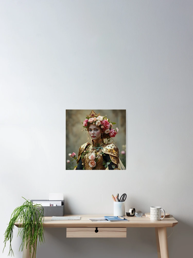 Thumbnail 2 of 3, Poster, Living Rose Rococo Princess designed and sold by JKCreativeFlow.