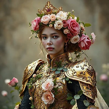 Artwork thumbnail, Living Rose Rococo Princess by JKCreativeFlow