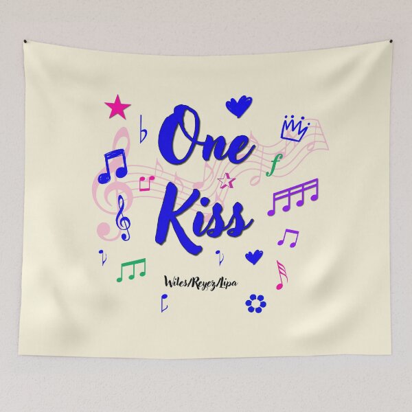 Item preview, One Kiss Popular Song Title designed and sold by CharlottePlaceArt.