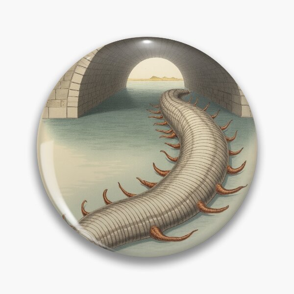 Item preview, Bridge Worm Victorian Naturalist Illustration designed and sold by PictorialWhimsy.
