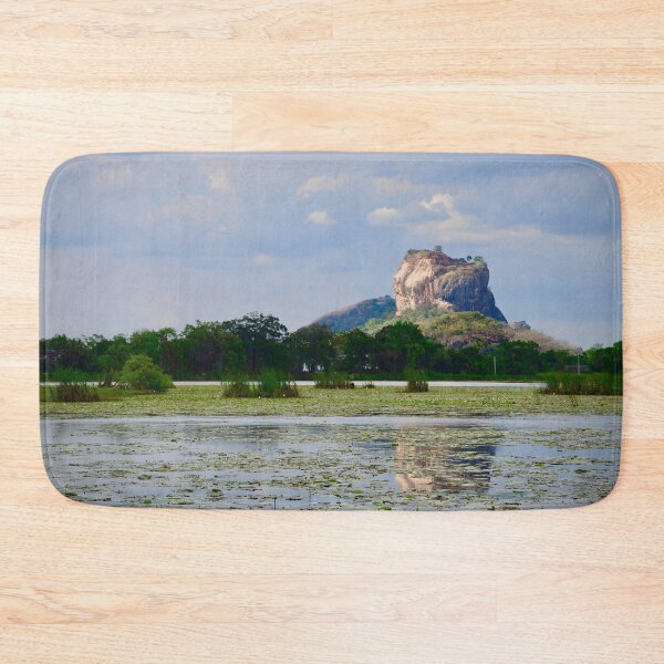 Item preview, Sigiriya & Water Lilies – Harmony of Rocks and Water / Swiss Artwork Photography designed and sold by Raphael Wolf.
