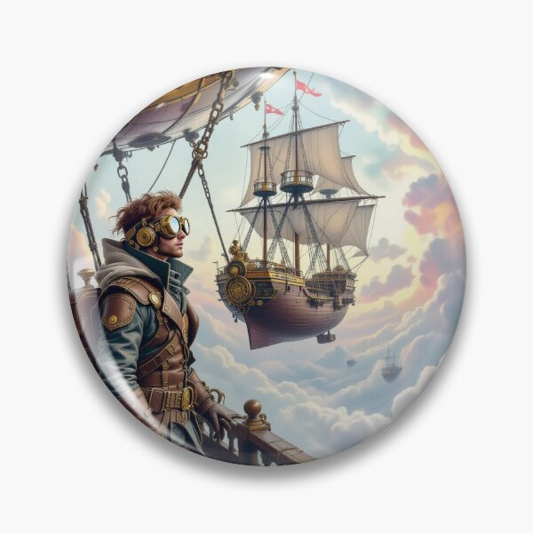 Item preview, Steampunk Sky Voyage – Airship Adventure meets Victorian Elegance & Futuristic Fantasy designed and sold by FotoworldEdel.