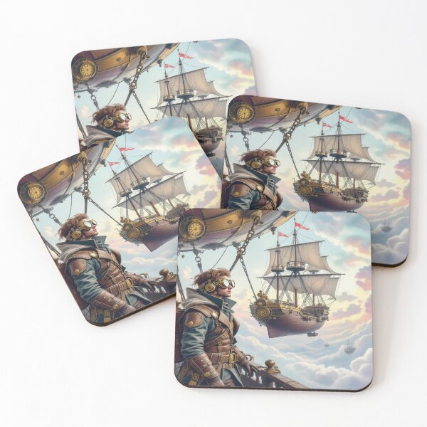 Item preview, Steampunk Sky Voyage – Airship Adventure meets Victorian Elegance & Futuristic Fantasy designed and sold by FotoworldEdel.