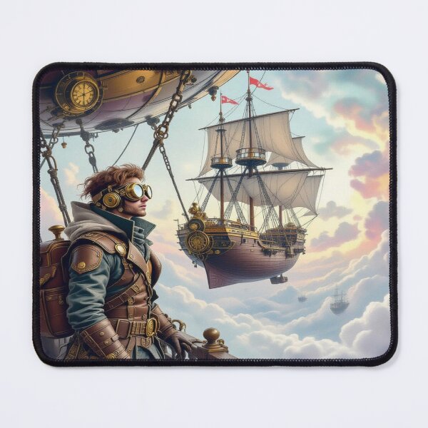 Item preview, Steampunk Sky Voyage – Airship Adventure meets Victorian Elegance & Futuristic Fantasy designed and sold by FotoworldEdel.
