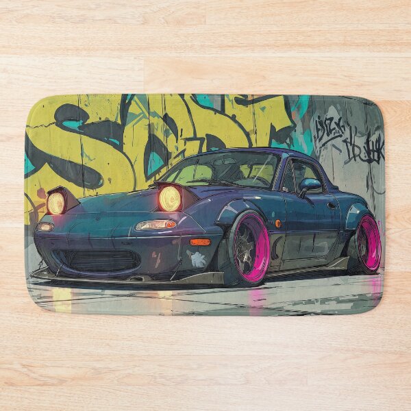 Item preview, Graffiti sports car three-quarter view designed and sold by PixelPack Design.