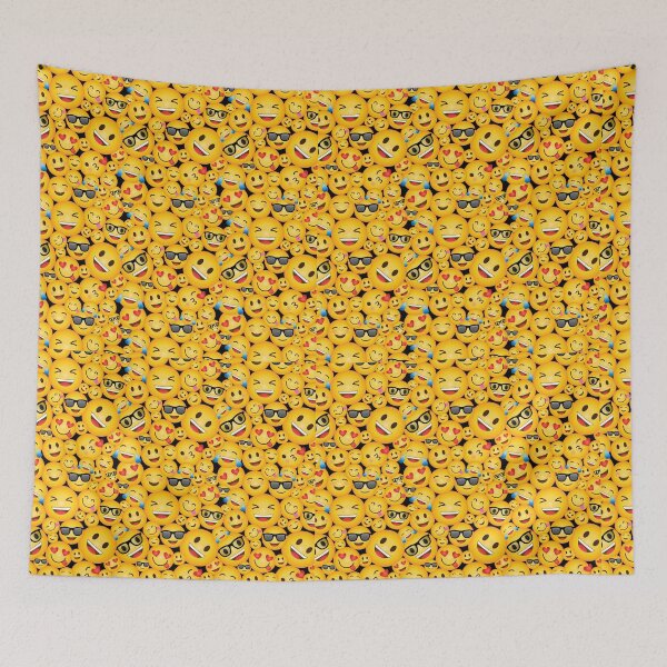 Item preview, Happy Faces Emojis Pattern Emoticon Smiley Face Design designed and sold by bestggraphico.
