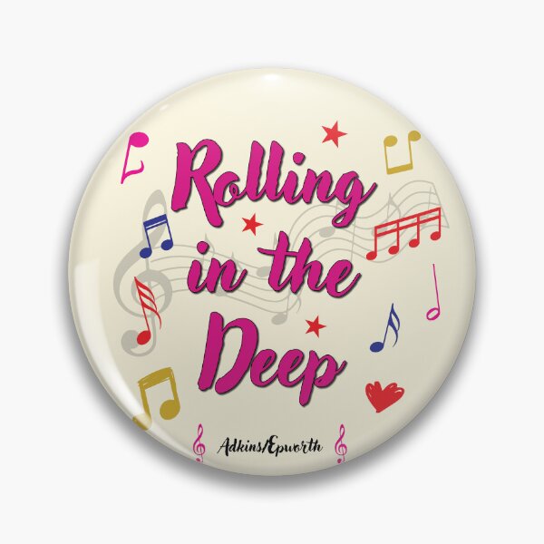 Item preview, Rolling in the Deep Popular Song Title designed and sold by CharlottePlaceArt.