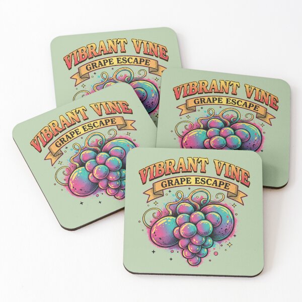 Item preview, Vibrant Vine Grape Escape - Neon Psychedelic Fruit Art designed and sold by AwesomeBeyondLimits.