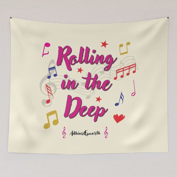 Item preview, Rolling in the Deep Popular Song Title designed and sold by CharlottePlaceArt.