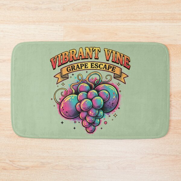 Item preview, Vibrant Vine Grape Escape - Neon Psychedelic Fruit Art designed and sold by AwesomeBeyondLimits.