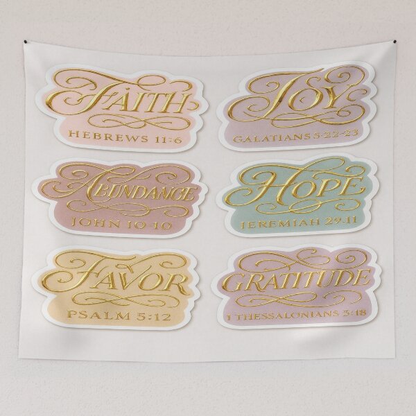 Item preview, Gold Faith Vision Board – Faith, Joy, Abundance, Hope, Favor & Gratitude designed and sold by vineartstudio.