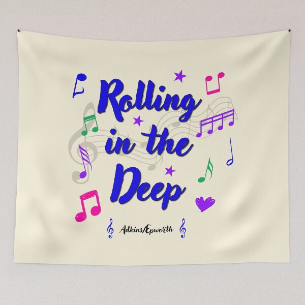 Item preview, Rolling in the Deep Popular Song Title designed and sold by CharlottePlaceArt.