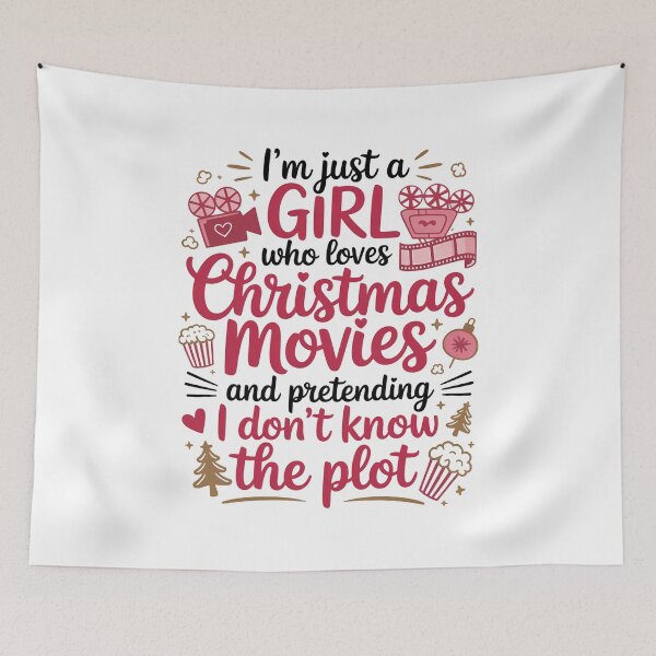Item preview, Girl Who Loves Christmas Movie Nights designed and sold by MonkiFlipp.