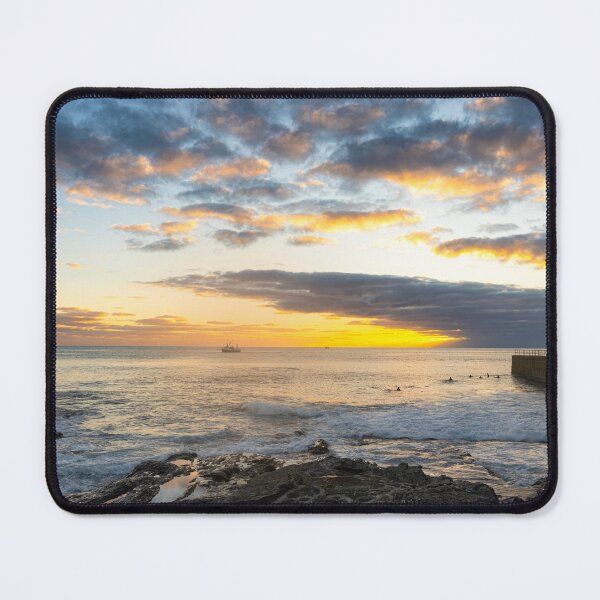 Item preview, Porthleven Harbour sunset designed and sold by kathleenjean.