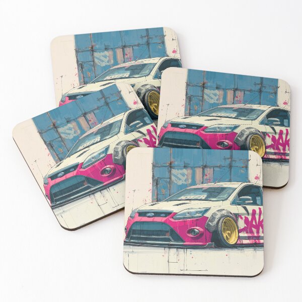 Item preview, Graffiti sports car three-quarter view designed and sold by PixelPack Design.