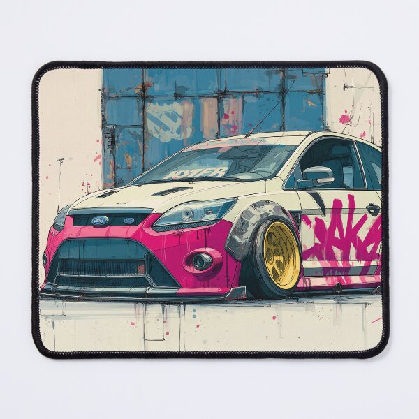 Item preview, Graffiti sports car three-quarter view designed and sold by PixelPack Design.