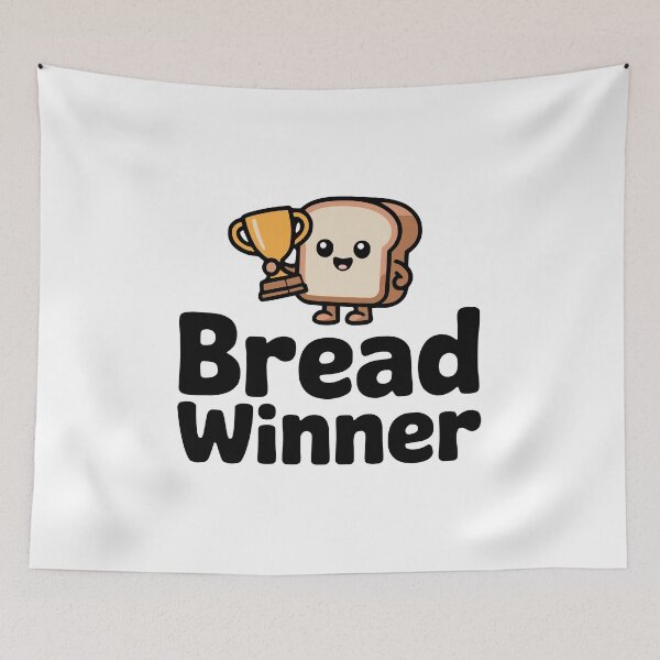 Item preview, Bread Winner! Cute Slice Of Bread Pun designed and sold by PMCreative.