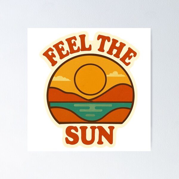 Item preview, Feel The Sun – Aesthetic Motivational Typography Design T-Shirt designed and sold by RkRihan.