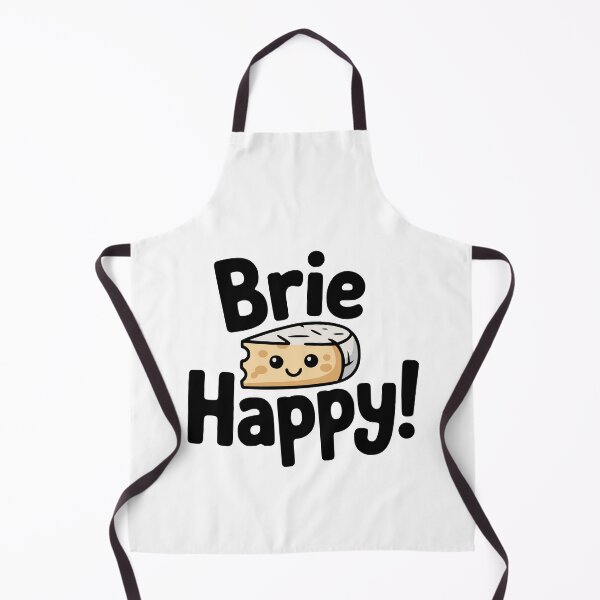 Item preview, Brie Happy! Cute Cheese Pun designed and sold by PMCreative.