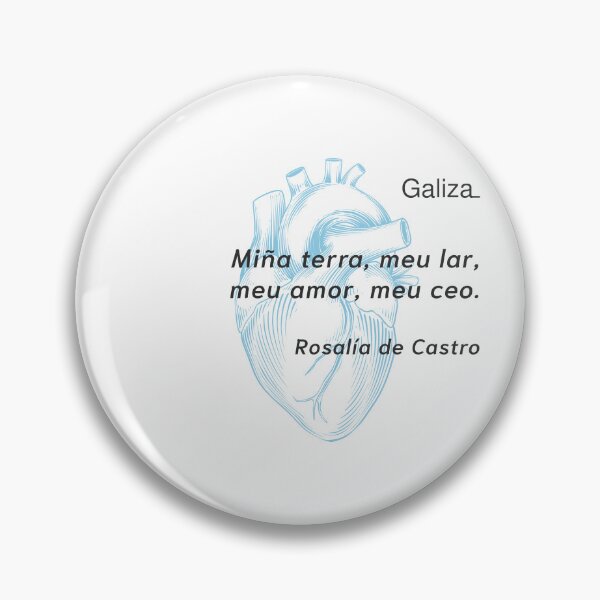 Item preview, Rosalía de Castro Corazón Galiza We are Galegos designed and sold by manudos.