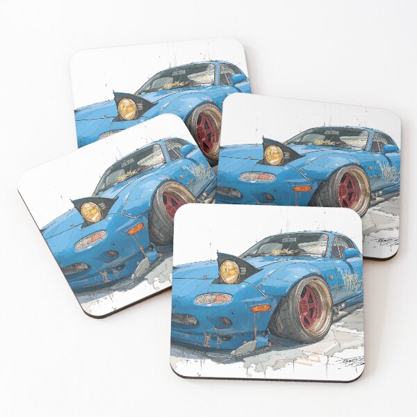 Item preview, Graffiti sports car three-quarter view designed and sold by PixelPack Design.