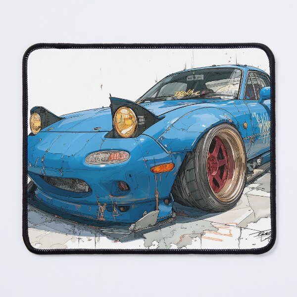 Item preview, Graffiti sports car three-quarter view designed and sold by PixelPack Design.