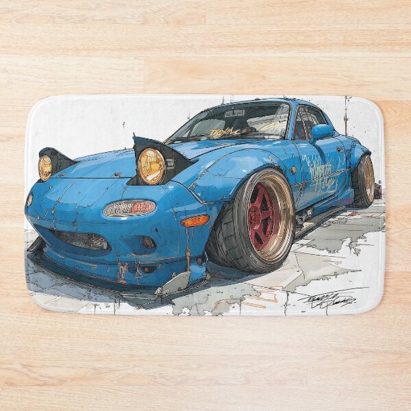 Item preview, Graffiti sports car three-quarter view designed and sold by PixelPack Design.