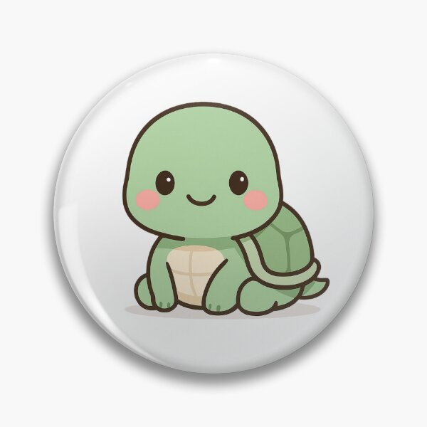 Item preview, Kawaii Turtle Spirit – Calm Pastel Animal Art | CutiVerse designed and sold by CutiVerse.