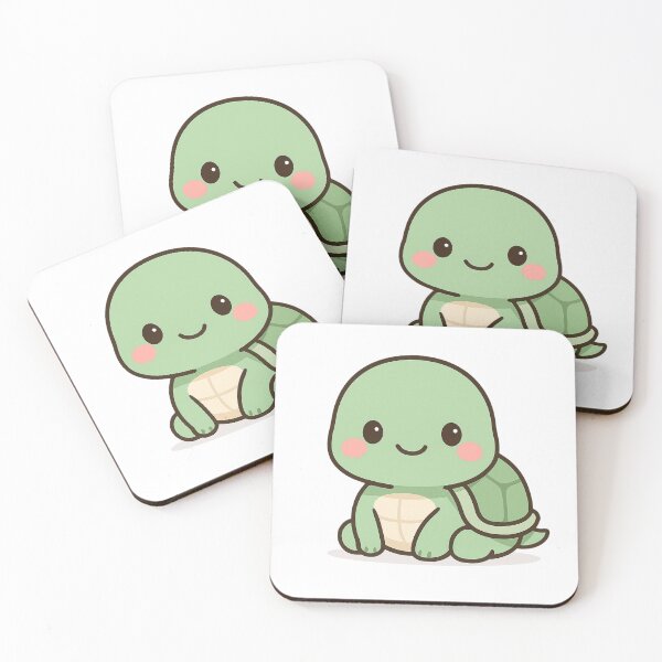 Item preview, Kawaii Turtle Spirit – Calm Pastel Animal Art | CutiVerse designed and sold by CutiVerse.