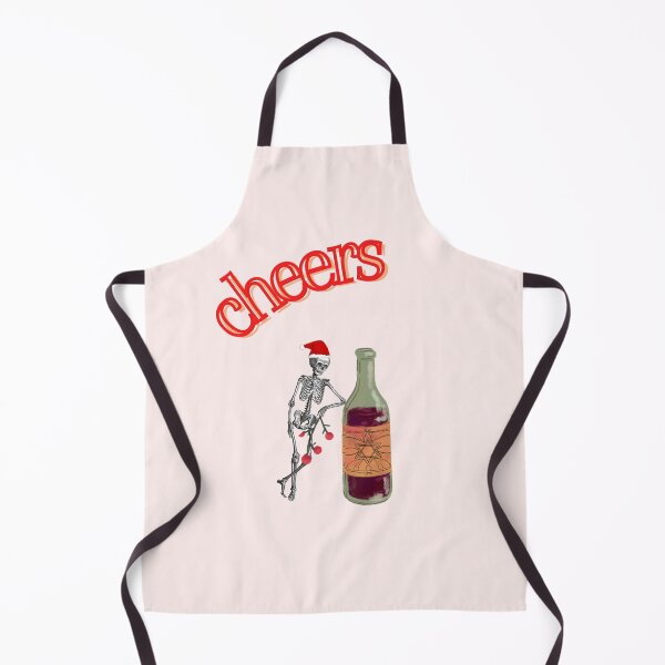 Item preview,  Cheers with Christmas skeleton wine  designed and sold by Glow&Vibe.