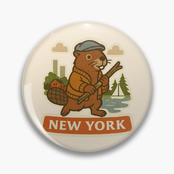 Artikelvorschau, New Yorker Biber entworfen und verkauft von Tiny Joy World.