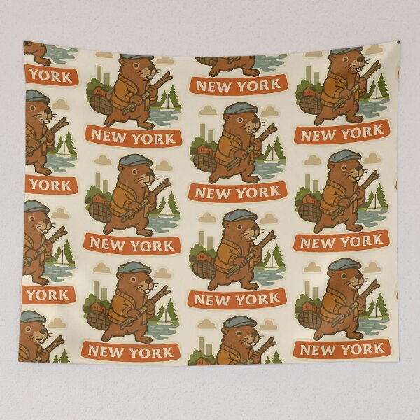 Artikelvorschau, New Yorker Biber entworfen und verkauft von Tiny Joy World.