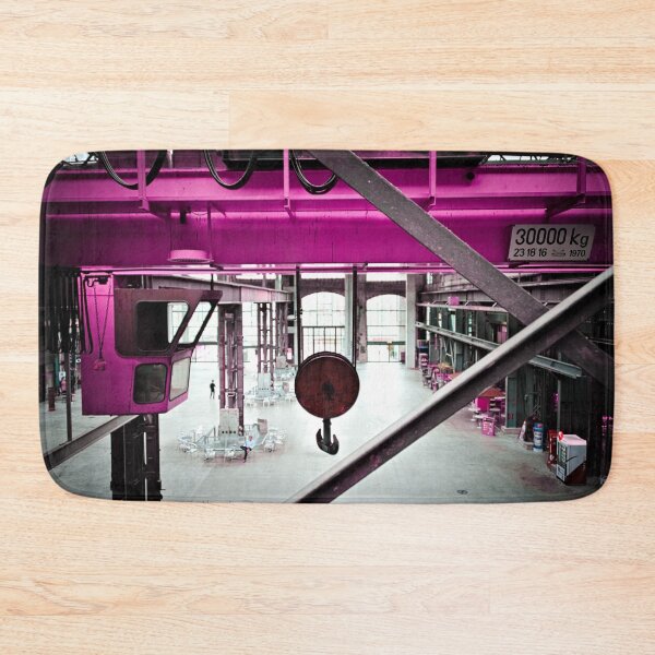 Item preview, Pink industrial crane – power & urbanity / Swiss Artwork Photography designed and sold by Raphael Wolf.