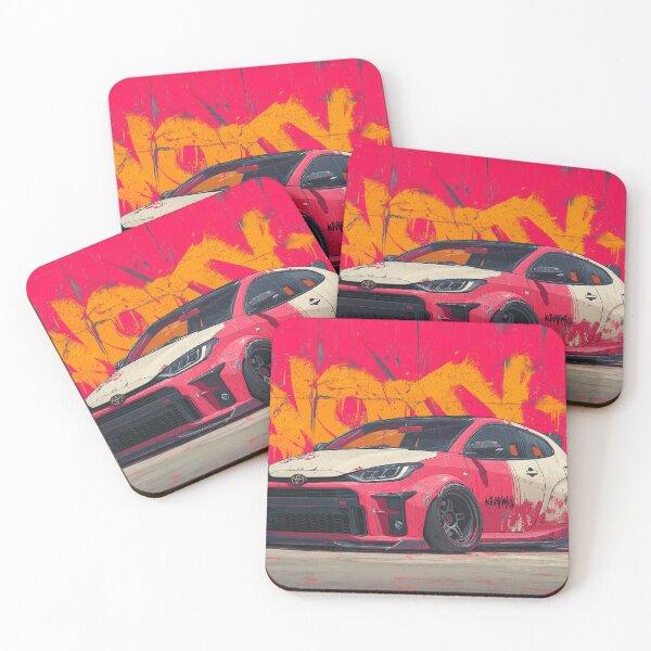 Item preview, Graffiti sports car three-quarter view designed and sold by PixelPack Design.