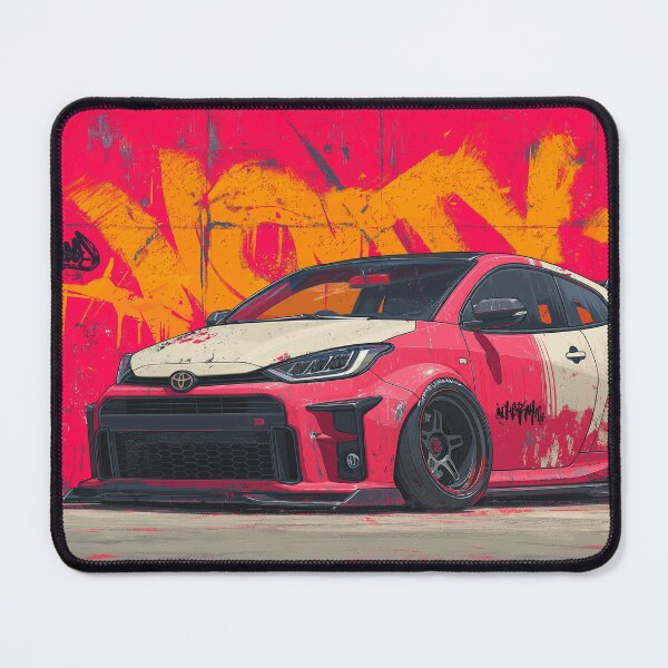 Item preview, Graffiti sports car three-quarter view designed and sold by PixelPack Design.