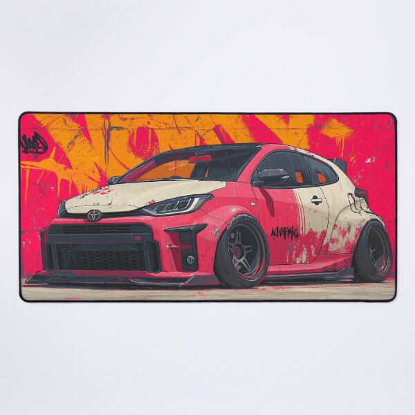 Item preview, Graffiti sports car three-quarter view designed and sold by PixelPack Design.