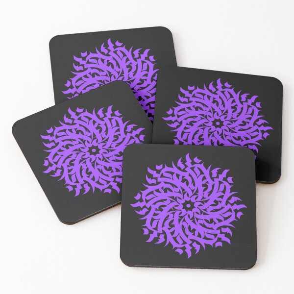 Item preview, Violet calligraphic bloom designed and sold by artskill2k17.