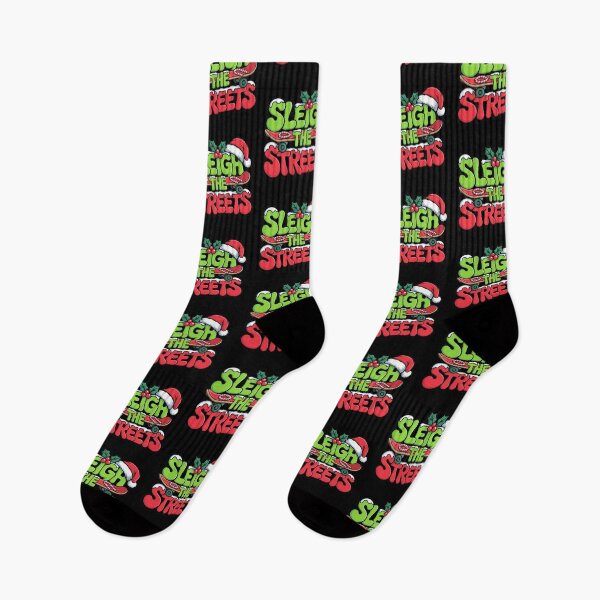 Item preview, Sleigh the Streets Christmas Skateboard designed and sold by MonkiFlipp.
